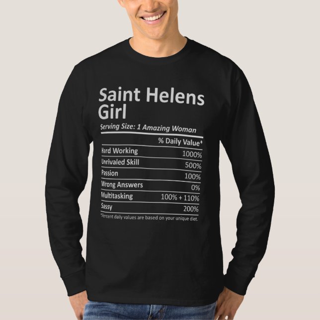 Saint Helens Girl oder Oregon Funny City Zuhause R T-Shirt (Vorderseite)
