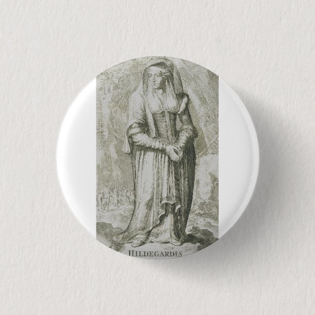 Saint Hildegard von Bingen Button (Vorderseite)