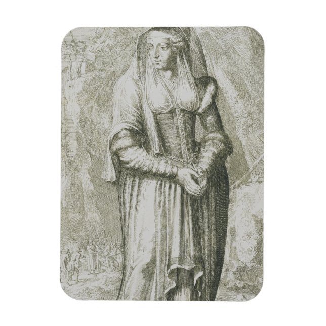 Saint Hildegard von Bingen Magnet (Vertikal)