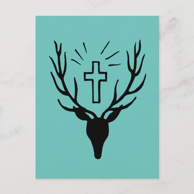Saint Hubert's Stag Postkarte (Vorderseite)