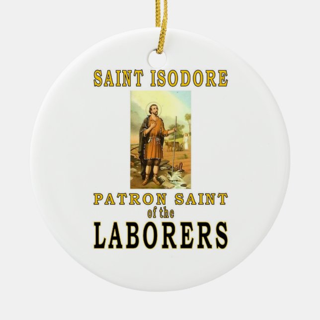 SAINT ISODORE KERAMIKORNAMENT (Vorne)