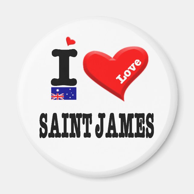 SAINT JAMES - I-Liebe Magnet (Vorne)