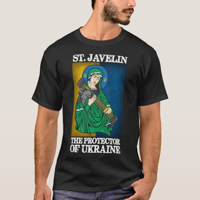 Saint-Javelin-Beschützer des klassischen T - Shirt (Vorderseite)