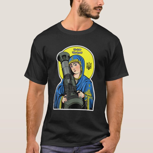 Saint Javelin Saint NLA I Stand mit der Ukraine T-Shirt (Vorderseite)
