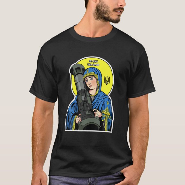 Saint Javelin Saint NLA I Stand With Ukraine Ukrai T-Shirt (Vorderseite)