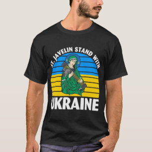 Saint-Javelin-Stand mit der Ukraine T-Shirt