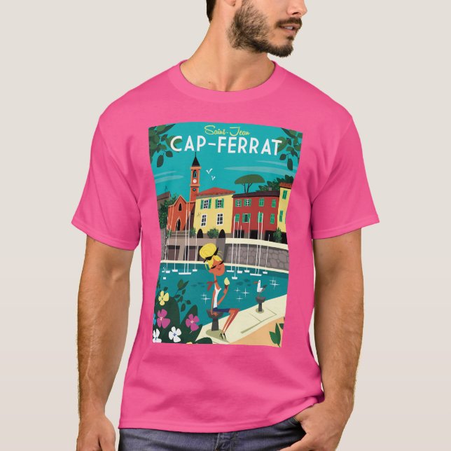 Saint-Jean-Cap-Ferrat Poster T-Shirt (Vorderseite)