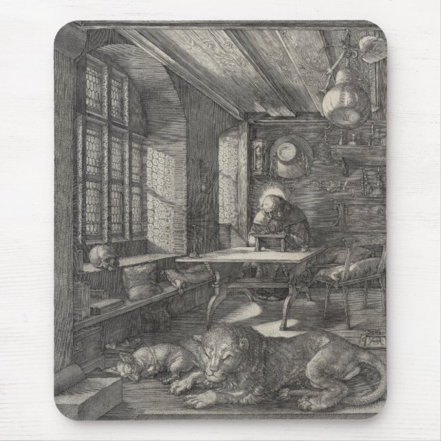 Saint Jerome in His Study by Albrecht Durer Mousepad (Vorne)