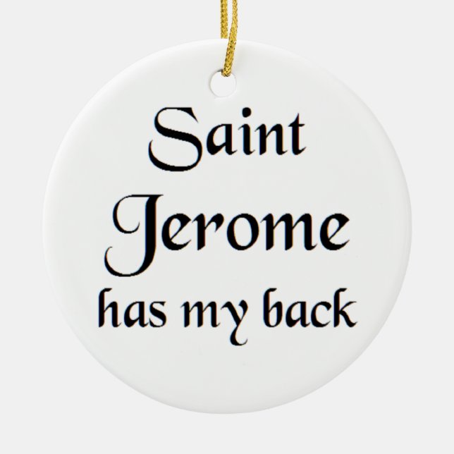saint jerome keramik ornament (Vorne)