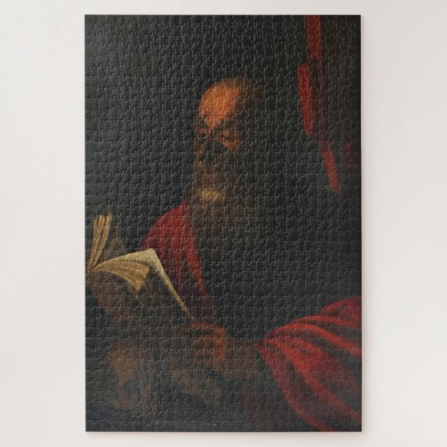 Saint Jerome Reading - Caravaggio Puzzle (Vertikal)