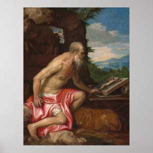 Saint Jerome - Veronese Art Poster