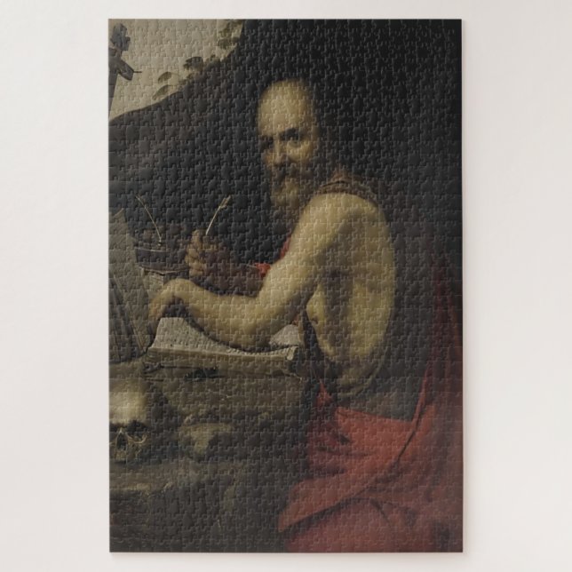 Saint Jerome von Caravaggio Puzzle (Vertikal)