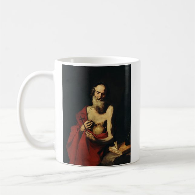Saint Jerome von Jusepe de Ribera Kaffeetasse (Links)