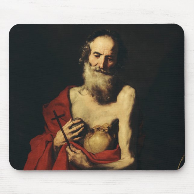 Saint Jerome von Jusepe de Ribera Mousepad (Vorne)