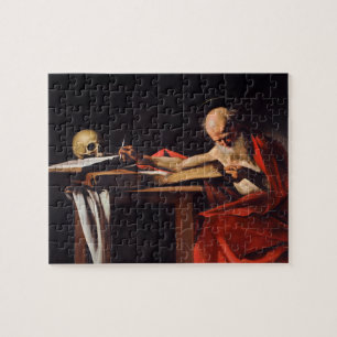 Saint Jerome Writing by Michelangelo Caravaggio Puzzle