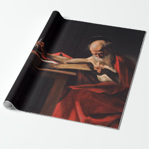 Saint Jerome Writing (von Caravaggio) Geschenkpapier