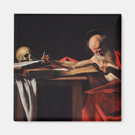 Saint Jerome Writing (von Caravaggio) Magnet