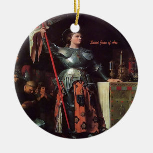 Saint Joan of Arc Keramik Ornament