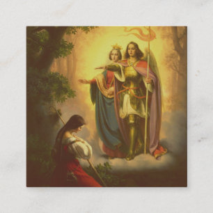 Saint Joan of Arc Quadratische Visitenkarte