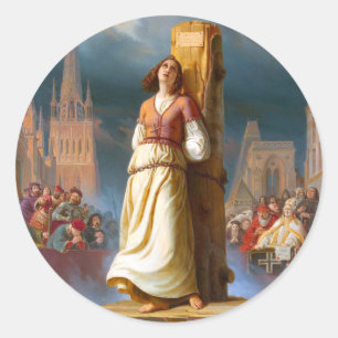 Saint Joan of Arc Runder Aufkleber
