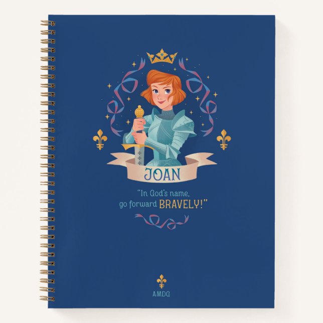 Saint Joan of Arc Spiral Notebook Notizbuch (Vorderseite)