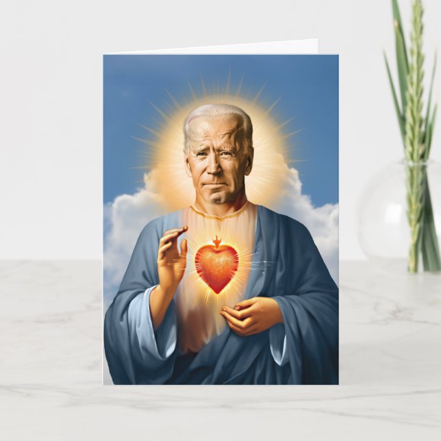 Saint Joe Biden Prayer Candle Karte (Vorderseite)
