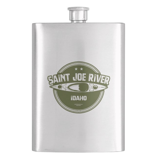 Saint Joe River Idaho Kayaking Flachmann (Vorderseite)