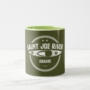 Saint Joe River Idaho Kayaking Zweifarbige Tasse