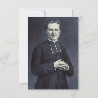 Saint John Bosco Father and Teacher Holy Card Dankeskarte