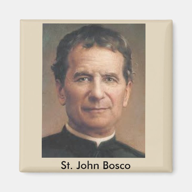 Saint John Bosco Portrait Magnet (Vorne)
