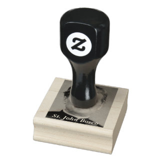 Saint John Bosco Portrait Rubber Briefmarke Gummistempel