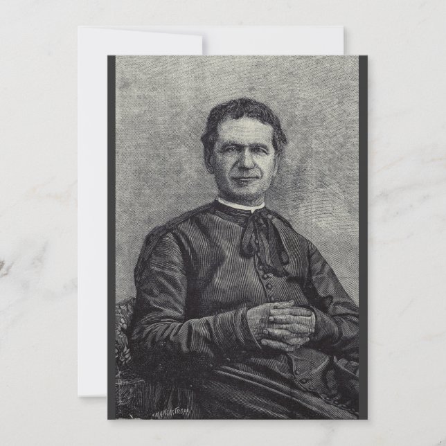 Saint John Bosco Priest und Confessor Einladung (Vorderseite)