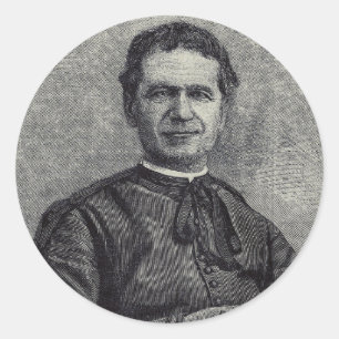 Saint John Bosco Priest und Confessor Runder Aufkleber