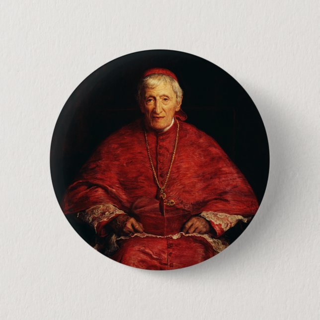 Saint John Henry Newman Englischer Theologe Button (Vorderseite)