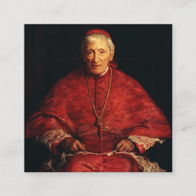 Saint John Henry Newman Englischer Theologe Quadratische Visitenkarte (Vorderseite)