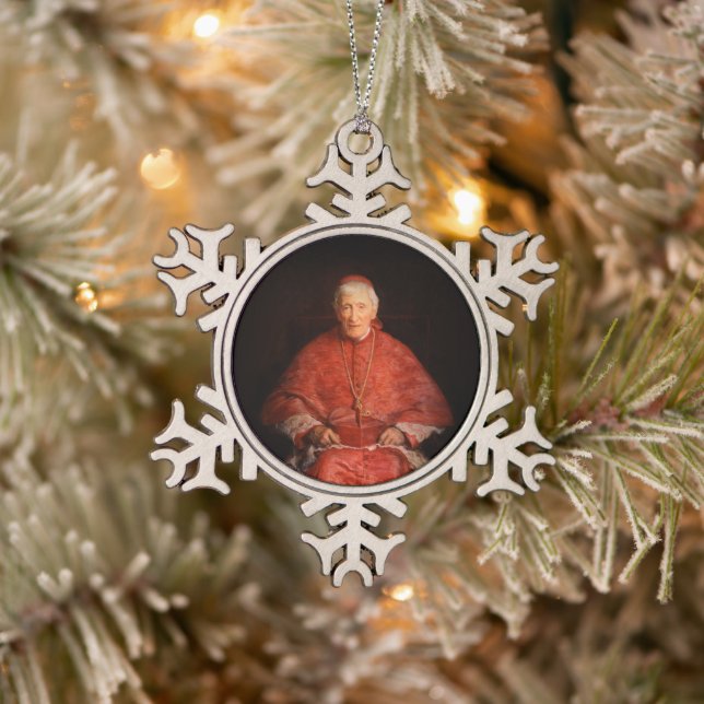 Saint John Henry Newman Schneeflocken Zinn-Ornament (Baum)