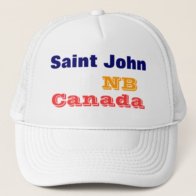Saint John NB Kanada Truckerkappe (Vorderseite)