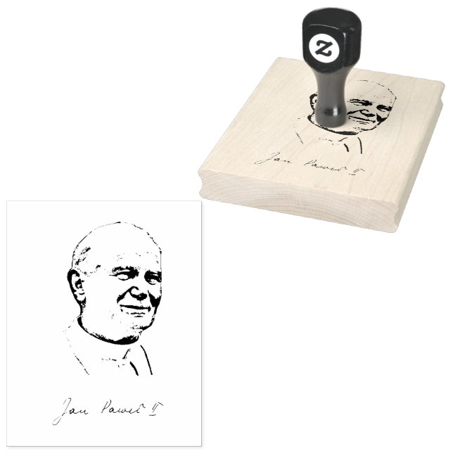 Saint John Paul II Rubber Briefmarke Gummistempel (Stempel)