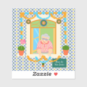 Saint John Portusese Festa Neighbor Aufkleber