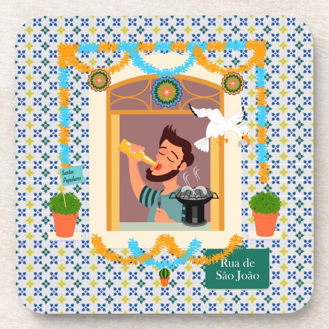Saint John Portusese Festa Neighbor Getränkeuntersetzer (Vorderseite)