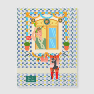 Saint John Portusese Festa Neighbor Magnetkarte