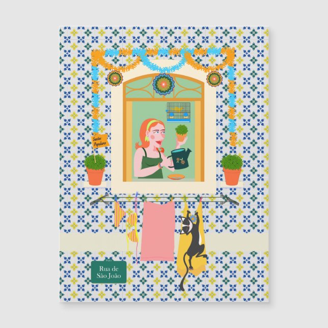 Saint John Portusese Festa Neighbor Magnetkarte (Vorderseite)