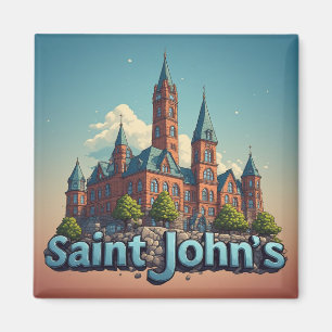 Saint John’s Antigua Reiseandenken 🗺️ Magnet