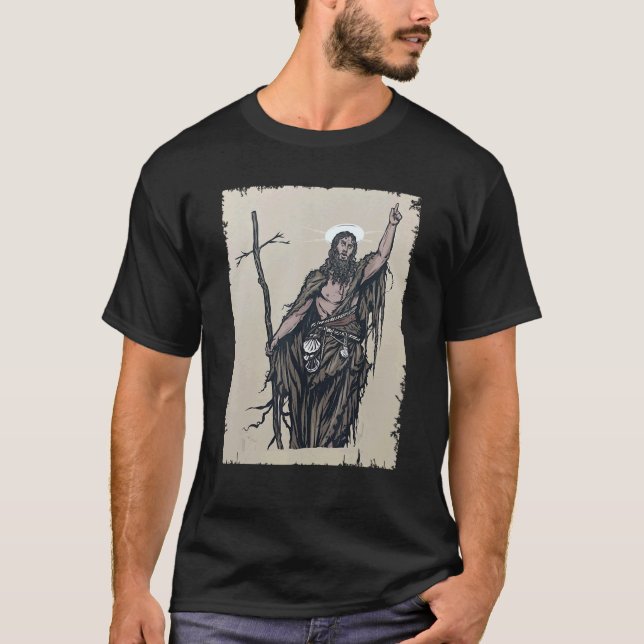 Saint John the Baptist Bible Gospel Niedlich katho T-Shirt (Vorderseite)