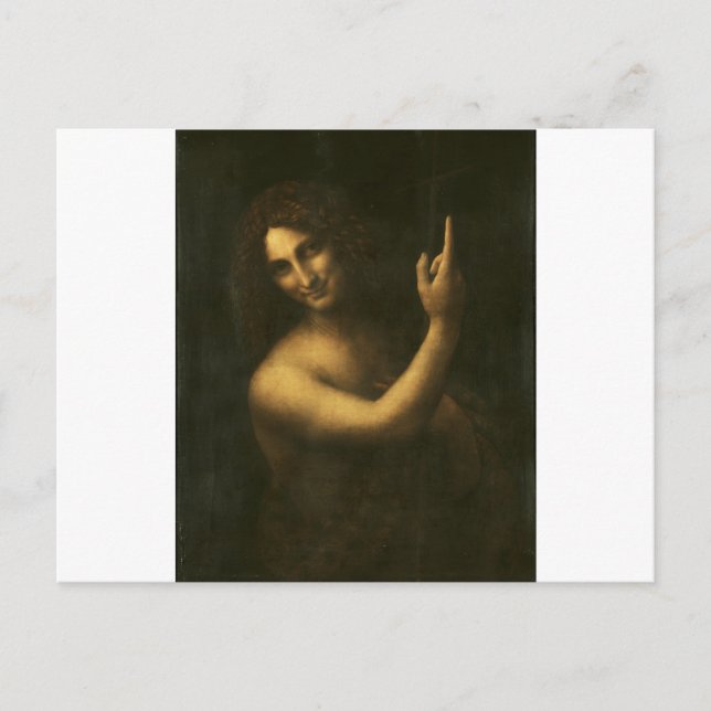 Saint John the Baptist by Leonardo da Vinci Postkarte (Vorderseite)
