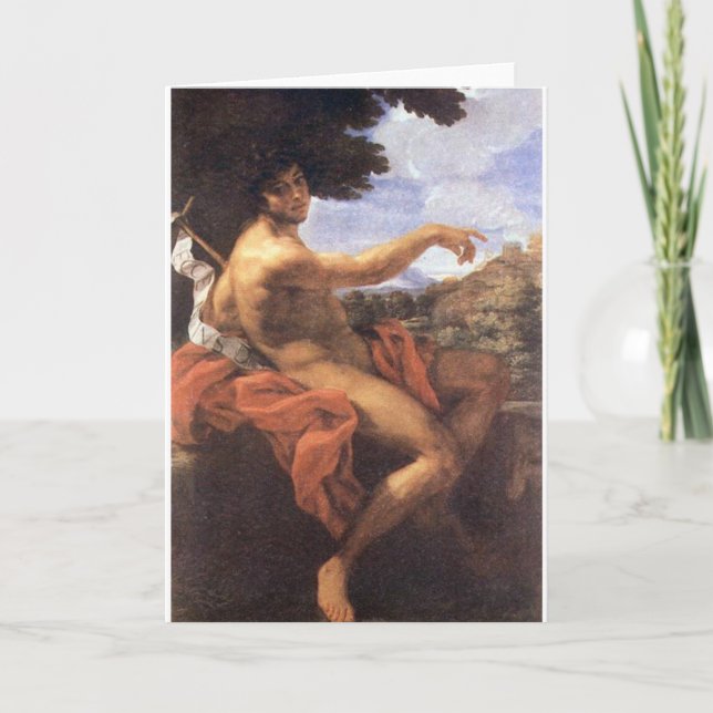 Saint John the Baptist Fine Art Greetings Card Karte (Vorderseite)