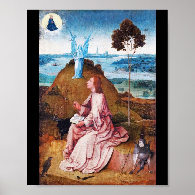Saint John the Evangelist on Patmos, Bosch Poster (Vorne)
