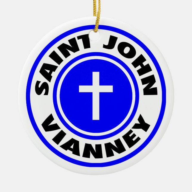 Saint John Vianney Keramik Ornament (Vorne)
