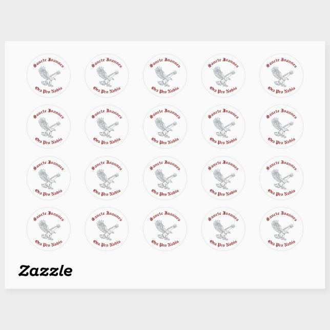 Saint John's Wine Stickers (Blatt)