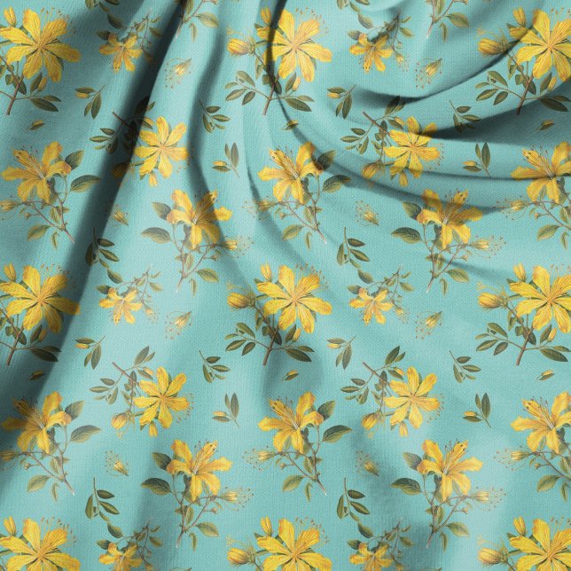 Saint Johns Wort Flowers Pattern Stoff (Von Creator hochgeladen)